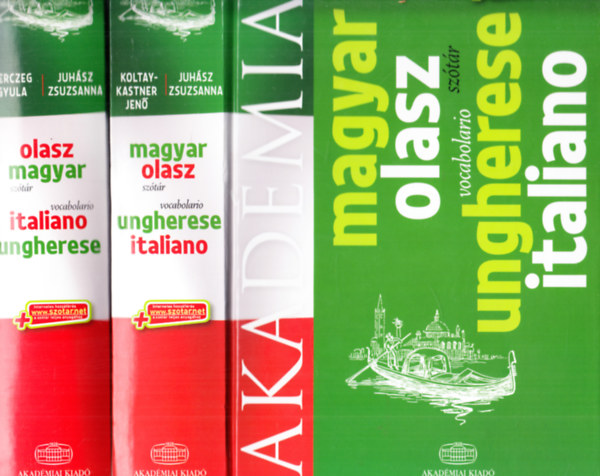 Könyv: Akadémiai magyar-olasz + olasz-magyar szótár + net (Koltay-Kastner Jenő, Juhász Zsuzsanna)
