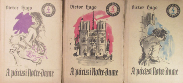 Könyv: A párizsi Notre-Dame I-III. (olcsó könyvtár) (Victor Hugo)