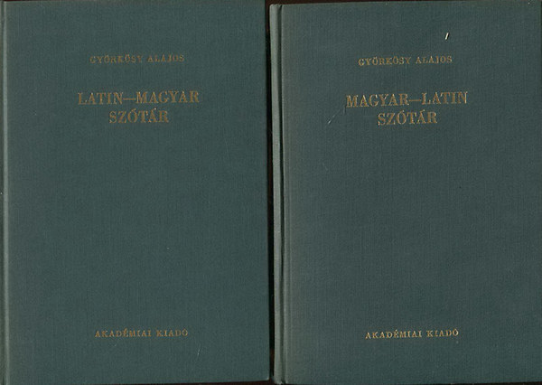 Könyv: Latin-magyar és Magyar-latin szótár (Györkösy Alajos)