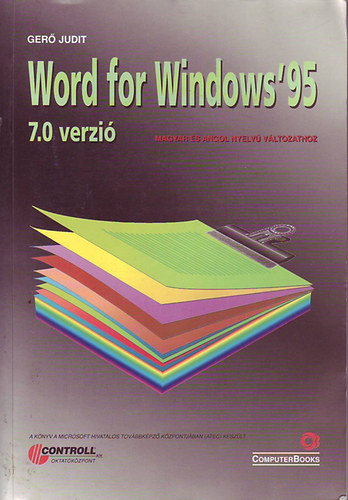 Könyv: Word for windows \95  7.0 verzió (Gerő Judit)
