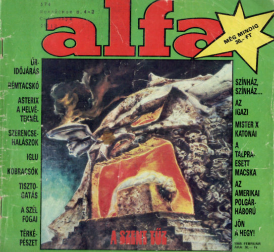 Könyv: Junior Alfa: A Szent Tűz (1989. február) ()