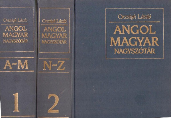 Könyv: Angol-Magyar nagyszótár I-II. (Országh László)