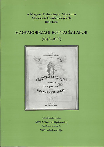 Könyv: Magyarországi kottacímlapok (1848-1867) (Szabó Júlia (szerkesztő))