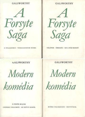 Könyv: A Forsyte Saga I-II. - Modern komédia I-II. (John Galsworthy)