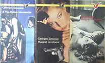 Könyv: A Vig Malom táncosnője + Maigret revolvere + Maigret Vichyben (Georges Simenon)
