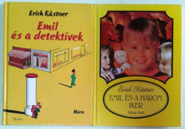 Könyv: Emil és a detektívek + Emil és a három iker (Erich Kästner)