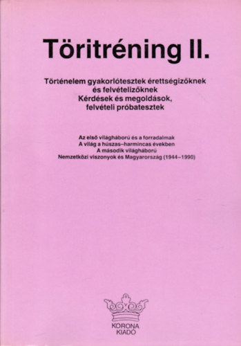 Könyv: Töritréning II. (Szabó-Veréb)
