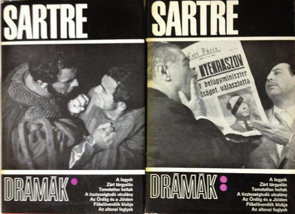 Könyv: Drámák (Sartre) I-II. (Jean-Paul Sartre)