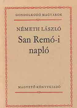 Könyv: San Remó-i napló (Németh László)