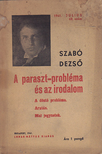 Könyv: A paraszt-probléma és az irodalom (Szabó Dezső)