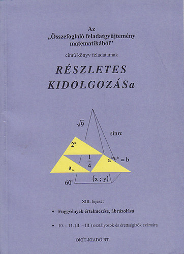 Könyv: Az Összefoglaló feladatgyűjtemény matematikából című könyv feladatainak részletes kidolgozása XIII. (Filetóth István)