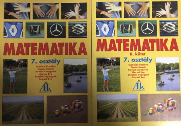 Könyv: Matematika tankönyv 7. évfolyam I-II. kötet (Csahóczi-Csatár-Kovács-Morvai-Széplaki-Szeredi)