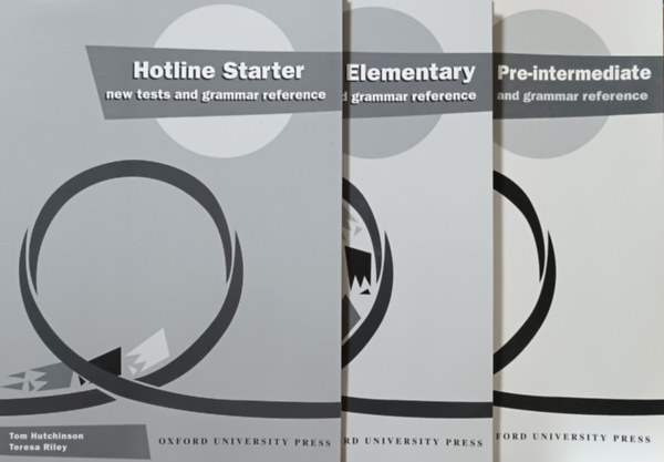 Könyv: Hotline new tests and grammar reference (Starter + Elementary + Pre-intermediate) (3 kötet) (Tom Hutchinson, Teresa Riley, Amanda Maris)
