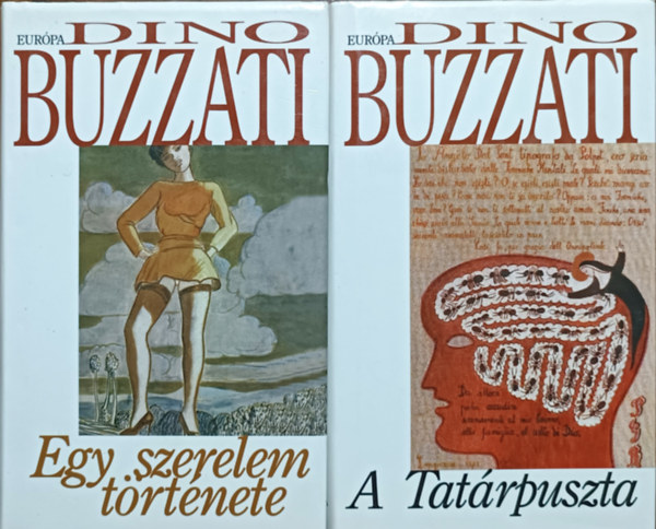 Könyv: 2 db Dino Buzzati mű: Egy szerelem története + A tatárpuszta (Dino Buzzati)