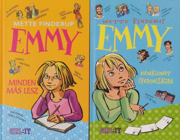 Könyv: Emmy - Minden más lesz + Rémálomút Svédországba (2 kötet) (Mette Finderup)