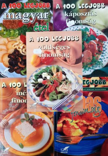 Könyv: A 100 legjobb: Zöldséges finomság + Almás finomság + Mézes finomság + Káposztás finomság + Magyar étel (5 kötet) (Toró Elza (Szerk.))