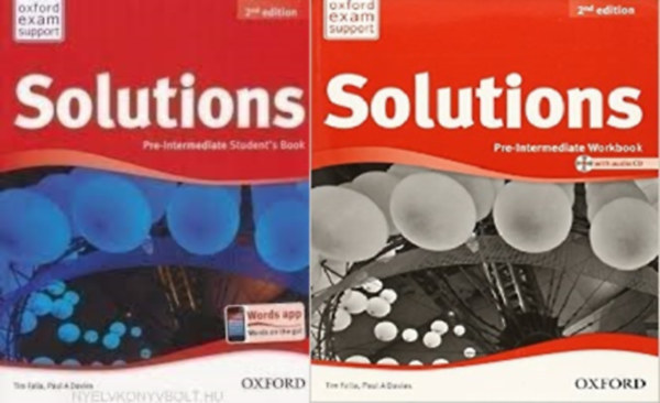 Könyv: Solutions Pre-Intermediate I-II.: Student\s Book és munkafüzet (Tima Falla; Paul A Davies)