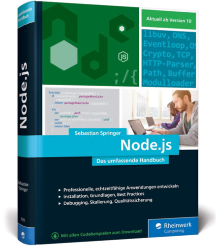 Könyv: Node.js: Das umfassende Handbuch. Serverseitige Web-Applikationen mit JavaScript entwickeln (Sebastian Springer)