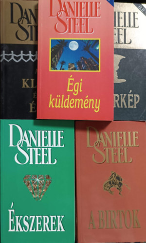 Könyv: A birtok + Égi küldemény + Ékszerek + Tükörkép + A klón és én (5 kötet) (Danielle Steel)