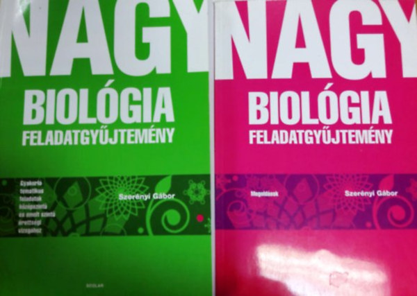 Könyv: Nagy biológia feladatgyűjtemény + Megoldások (Dr. Szerényi Gábor)