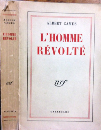 Könyv: L\homme révolté (Albert Camus)