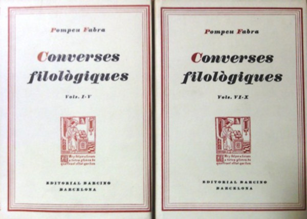 Könyv: Converses Filològiques VOL. I-X. (két kötetben) (Pompeu Fabra)