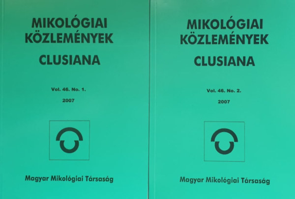 Könyv: Mikológiai közlemények - Clusiana (2007 vol. 46. No. 1-2.) (Dima Bálint (főszerk.))