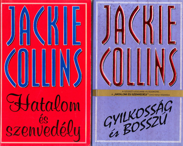 Jackie Collins: Gyilkosság és bosszú + Hatalom és szenvedély (2 mű)