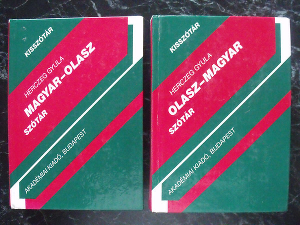 Herczeg Gyula: Magyar-olasz, olasz-magyar kisszótár I-II.