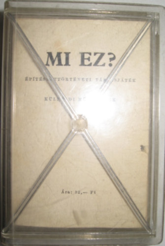 : Mi ez? - Építészettörténeti társasjáték (Külföldi műemlékek)