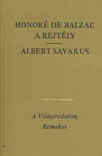 Honoré de Balzac: A rejtély-Albert Savarus