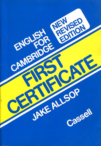 Jake Allsop: English for Cambridge First Certificate