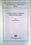 Gáspári László: A századvégi novella lirizálódásáról