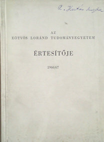 Nagy Károly: Az Eötvös Loránd Tudományegyetem értesítője (1966/67)