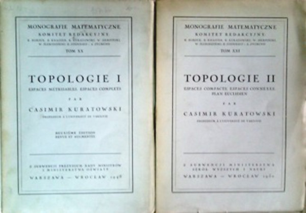 Kazimierz Kuratowski: Topologie I-II.