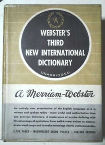 : Webster's Third New International Dictionary /Unabridged/