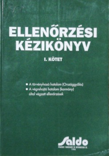 Dr. Nyikos László: Ellenőrzési kézikönyv I-II.