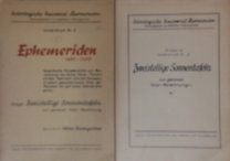 Alfons Baumgartner: Ephemeriden 1850-2000 (kivonat) + Zweistellige Sonnentafeln