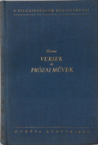 Heine: Versek és prózai művek II. (prózai művek)