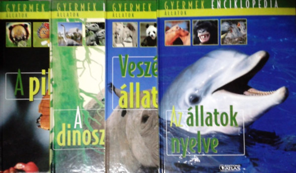 : A pillangók + A dinoszauruszok + Veszélyeztetett állatok + Az állatok nyelve (Gyermekenciklopédia - Állatok)