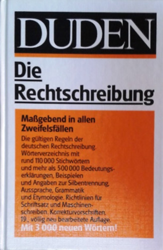 Dudenredaktion (Hrsg.): Duden: Die Rechtschreibung