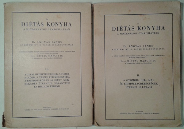 Dr. Ángyán J.-Dr. Mittag M.: A diétás konyha a mindennapos gyakorlatban II-III. 