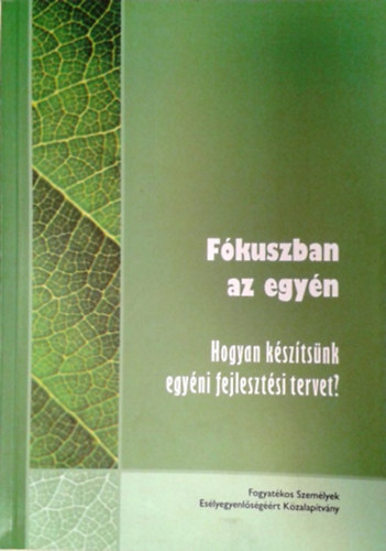 Vargáné Mező Lilla (szerk.): Fókuszban az egyén - Hogyan készítsünk egyéni fejlesztési tervet?