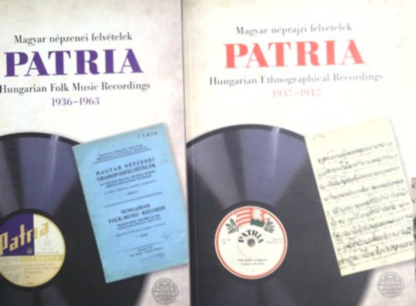 : PATRIA Magyar népzenei felvételek I-II. 1936-1963, 1937-1942