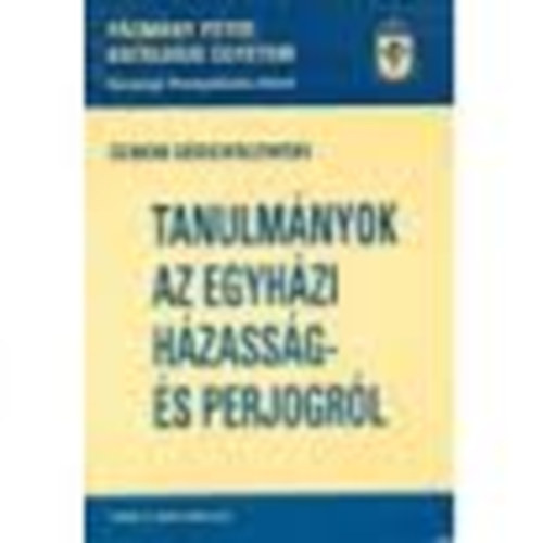 Zenon Grocholewski: Tanulmányok az egyházi házasság- és perjogról