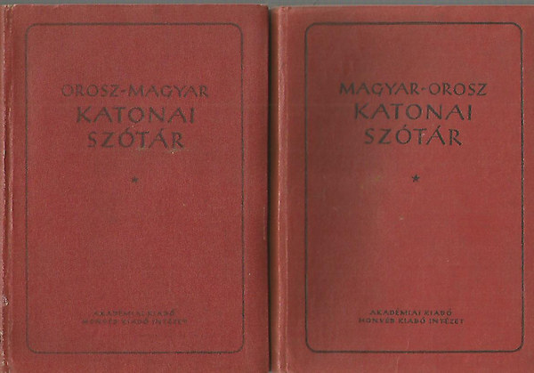 : Orosz-Magyar + Magyar-Orosz katonai szótár