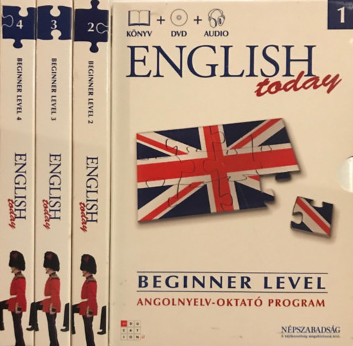 : English today 1-4 - Beginner level 1-4. (könyv+DVD+audio)