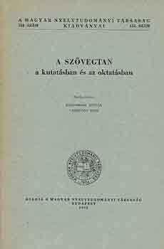 Szathmári-Várkonyi: A szövegtan a kutatásban és az oktatásban