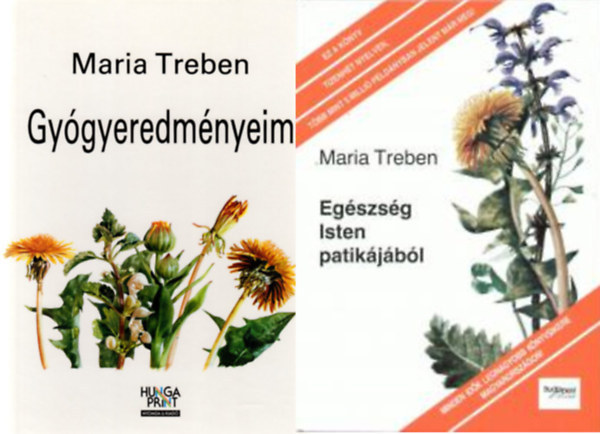 Maria Treben: Egészség Isten patikájából + Gyógyeredményeim (2 db)