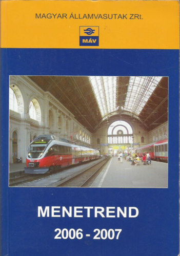 : MÁV menetrend 2006-2007